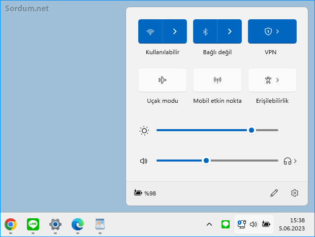 vpn bağlandı