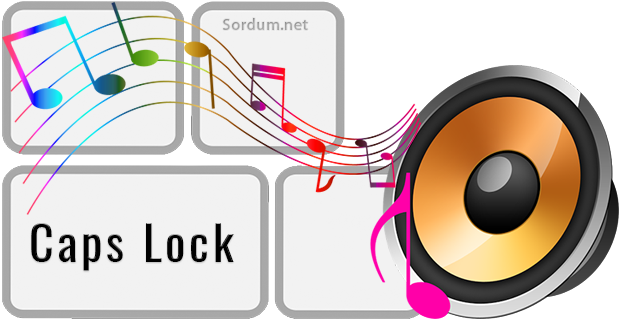 Capslock ses çalsın ayarı