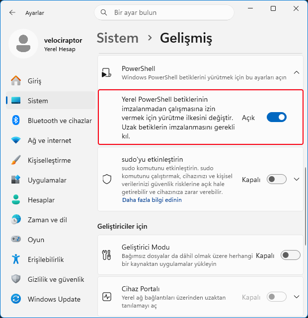Running script is disabled hatası çözümü Running script is disabled hatası çözümü