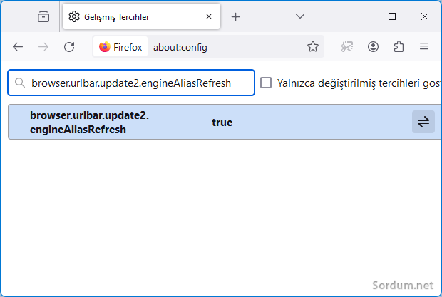 browser url değeri true