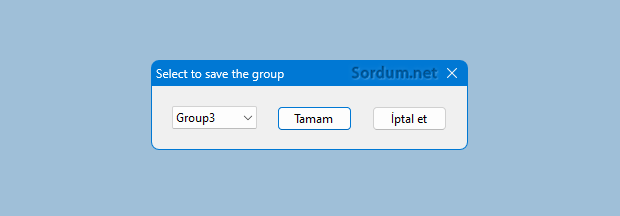 Grup seçimi