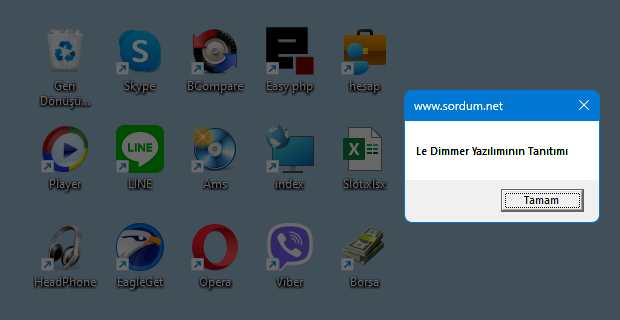 LeDimmer ile arkaplanı karart