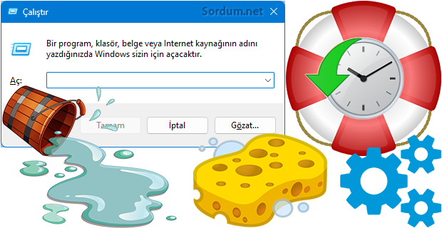 Çalıştır listesi hafızasını yedekle