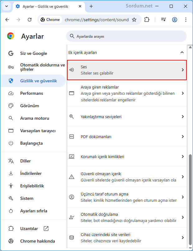 Google chromede siteler ses çalabilir Google chromede siteler ses çalabilir