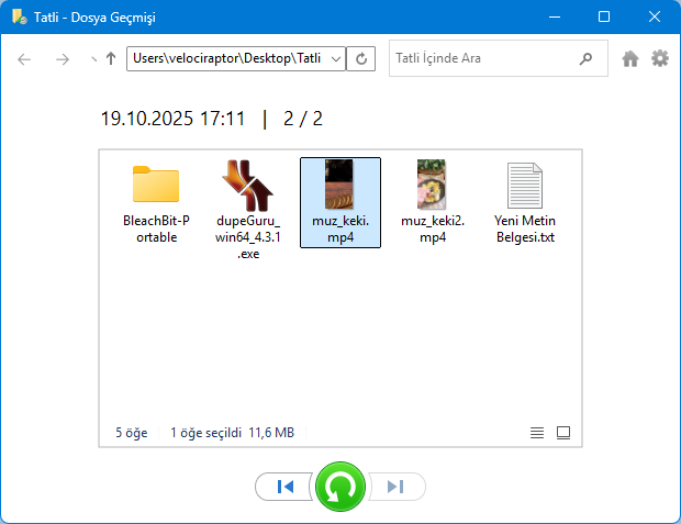 Yedeklenen Dosyalar Yedeklenen Dosyalar