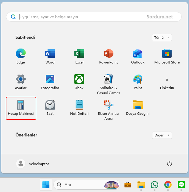 Uygulama kısayolu Uygulama kısayolu