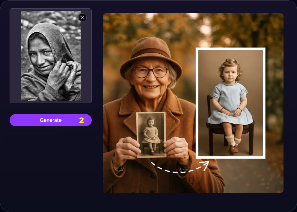 Generate butonu aktif Generate butonu aktif