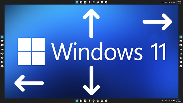 Windows 11 de Görev çubuğunu üste veya yana al Windows 11 de Görev çubuğunu üste veya yana al